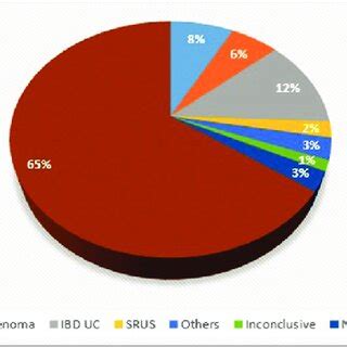 Distribution of rigid sigmoidoscopy biopsy findings over 5 years ...