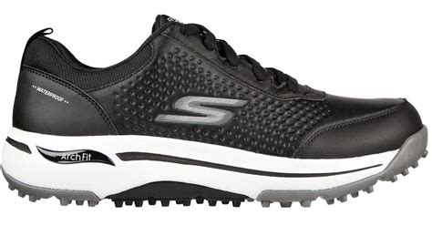 Skechers Leather Go Arch Fit Set Up Waterproof Golf Shoe Sneaker in ...