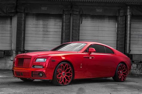 Red on Red Extremely Stylish Rolls Royce Wraith Boasting Painted Grille ...