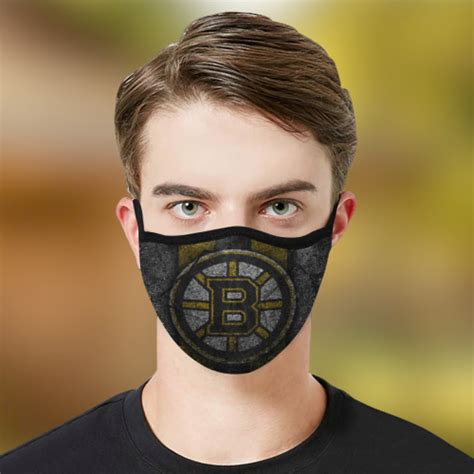 Boston Bruins hockey cloth fabric face mask