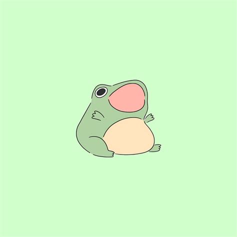 Cute frog, cartoon, heart, love, HD phone wallpaper | Peakpx