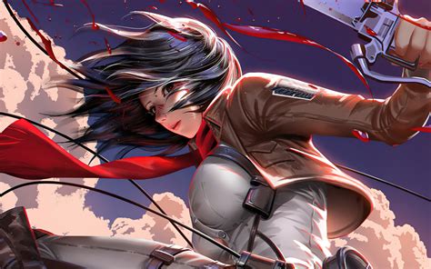 Mikasa Ackerman Wallpaper 4K, Attack on Titan