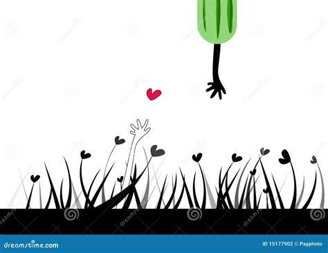 Finding your true love stock vector. Illustration of peace - 15177902