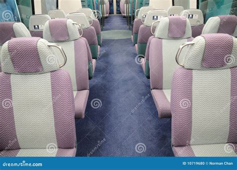 Seats on a passenger train stock photo. Image of transportation - 10719680