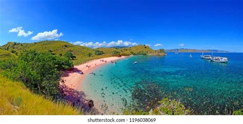 Superlarge Panorama Pink Beach Flores Island Stock Photo 1196038069 ...