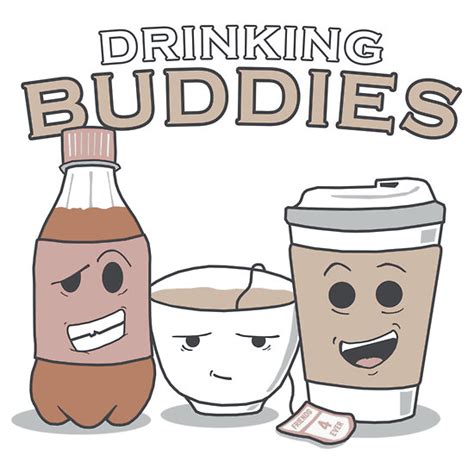 Drinking Buddies T-shirt by thehookshot