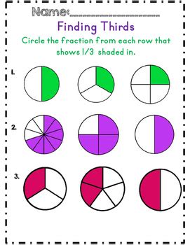 Fractions Unit *Common Core Aligned* by The First Grade Flair | TPT