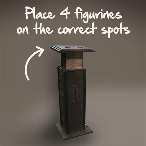 Rising Pedestal prop for escape room. Escape room props| A+ Props escape room supplier