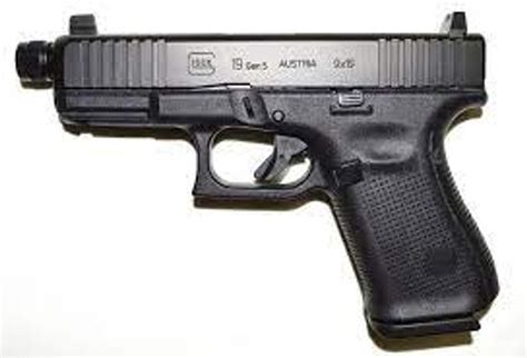 Glock 19 Gen 5 FS Pistol 15 RD 9mm Threaded Barrel - BuckSnort Outfitters