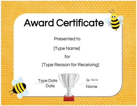 Free Custom Certificates for Kids | Customize Online & Print at Home