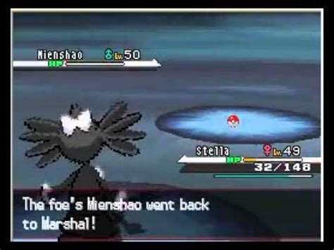 Pokemon Black Elite Four Marshal Battle - YouTube