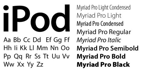 a fondness for Myriad Pro | Pro, Design elements, Typeface