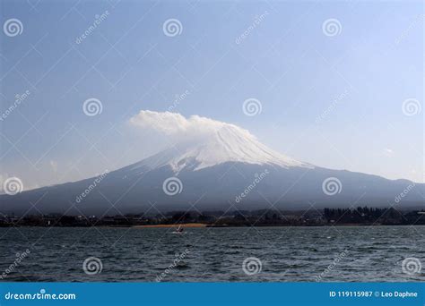 Mount Fuji As Seen from Lake Kawaguchi Stock Image - Image of autumn ...