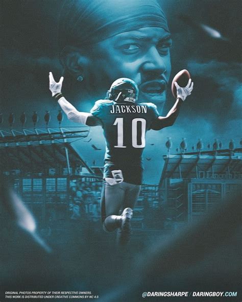 Philadelphia Eagles Desean Jackson #10 Poster For Fans poster canvas ...