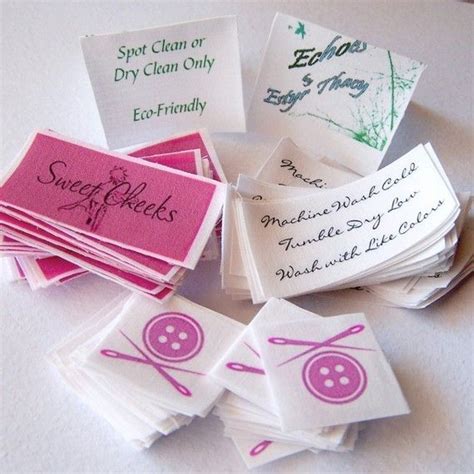 Custom Labels Cotton Fabric Tags for Branding | Custom fabric labels, Sewing labels, Sewing tags