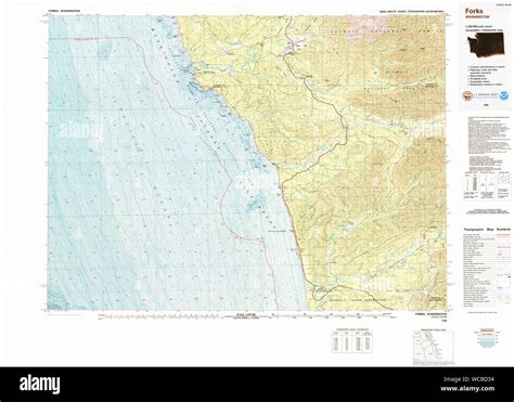 Forks washington map Cut Out Stock Images & Pictures - Alamy