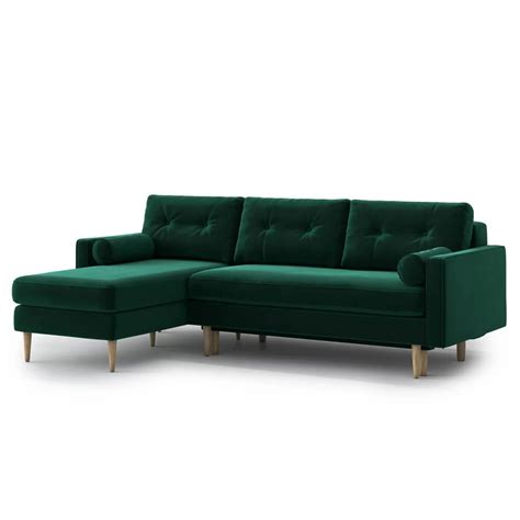 Luxury Velvet Corner Sofa - GHSF013 at Rs 49999.00 | Corner Sofa Sets ...