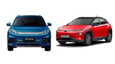 BYD Atto 3 vs Hyundai Kona EV battery specification comparison - Car News | The Financial Express