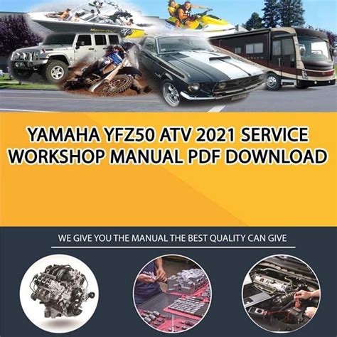 Yamaha YFZ50 ATV 2021 Service Workshop Manual PDF Download - Service manual Repair manual PDF ...