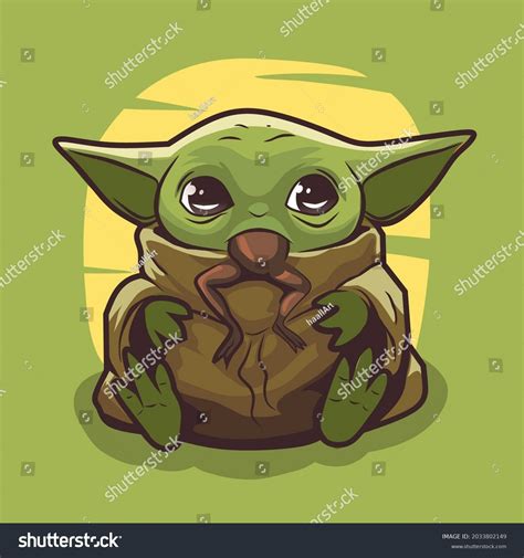 Cartoon Baby Yoda