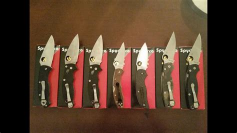 Spyderco Knife Collection - YouTube