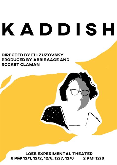 Kaddish Poster | Arts | The Harvard Crimson