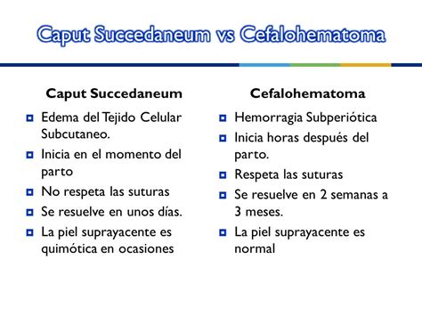 DIFERENCIA ENTRE CAPUT SUCCEDANEUM Y CEFALOHEMATOMA PDF