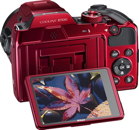 Nikon COOLPIX B500 16.0-Megapixel Digital Camera Red 26508 - Best Buy