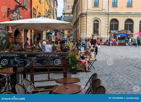 Outdoor Dining and Coffee in Old Town Stockholm Editorial Photo - Image of architecture, holiday ...