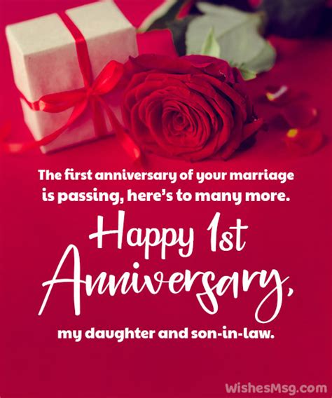 Anniversary Wishes for Daughter and Son-in-Law - WishesMsg