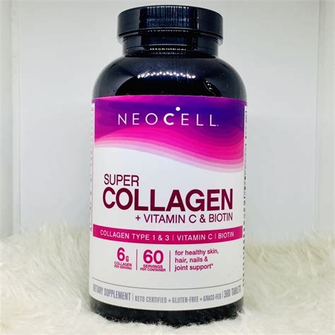 Neocell Super Collagen Collagen type 1 &2 +Vitamin C+Biotin 360 Tablets EXP: Jan 2024 | Shopee ...