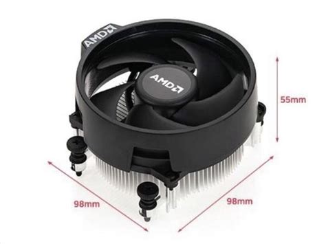 AMD Ryzen 5 5600G Stock Wraith Stealth Cooler Heat Sink Fan, Computers ...