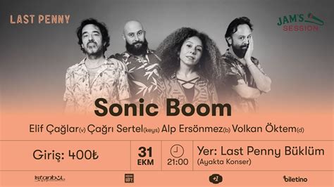 Sonic Boom | 31 Ekim 2023 | Last Penny Büklüm | Biletino