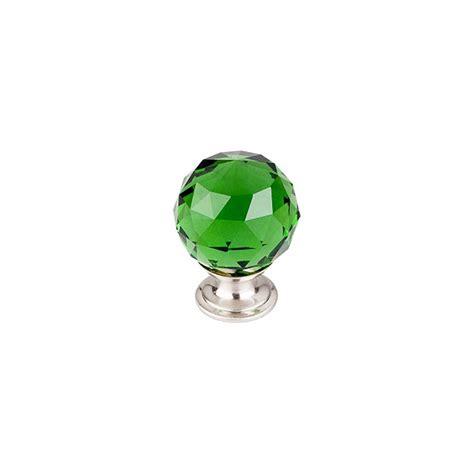 Green Crystal Knob 1-3/8 Inch | Prima Decorative Hardware