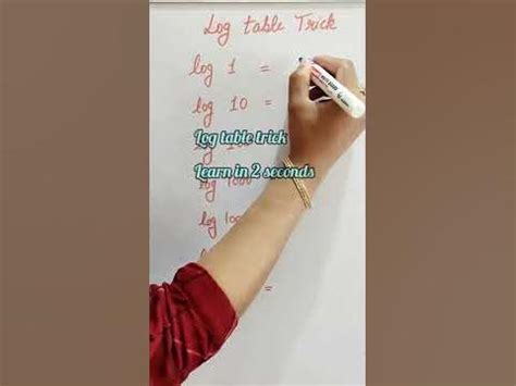 log table trick #short #shorts - YouTube