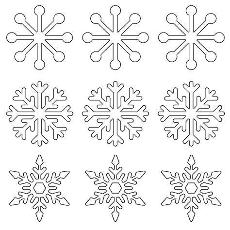 Snowflake Cutout Patterns