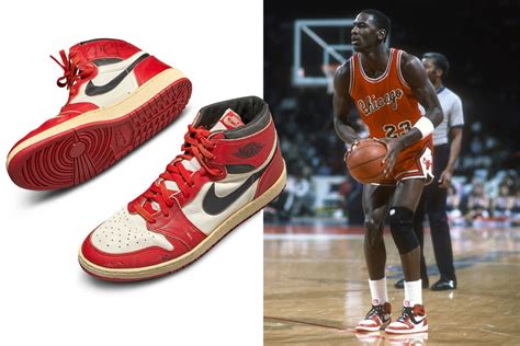 Michael Jordan’s game-worn Air Jordan’s from 1985 sell for world-record ...