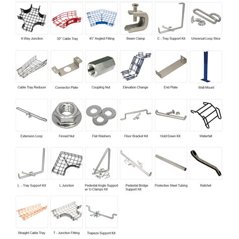 Cable Tray Accessories, Mounting Supports & Hardware