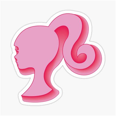 "Pink Barbie Gradient Icon" Sticker for Sale by stubbornlover | Redbubble