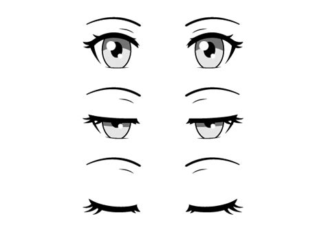 How to Draw Closed, Closing & Squinted Anime Eyes - AnimeOutline