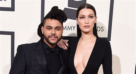 The Weeknd & Girlfriend Bella Hadid Hit Grammys 2016 Red Carpet! | 2016 Grammys, Bella Hadid ...