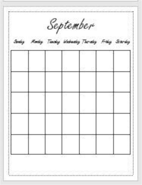 Blank Calendar Printable Printable Calendar Planner Organizer Printable ...