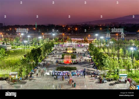 Park in the city centre of Dushanbe, the Capital of Tajikistan Stock ...