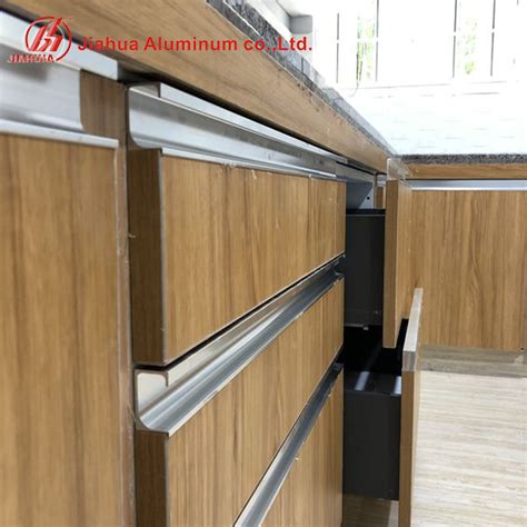 Aluminium Horizontal Aluminum Channel Drawer profile gola for kitchen ...