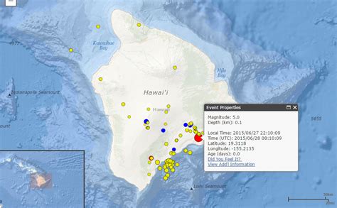 Magnitude 5.0 Earthquake Rocks Hawaii Island