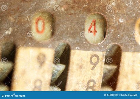 Vintage Manual Adding Machine Isolated - 4 Stock Image - Image of dusty ...