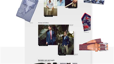 van Laack Onlineshop — complete redesign on Behance