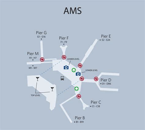 Amsterdam airport map Switzerland Itinerary, Airport Map, Airports ...