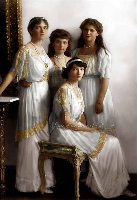 OTMA Photo: OTMA colourised photo | Women in history, Romanov sisters, Anastasia romanov