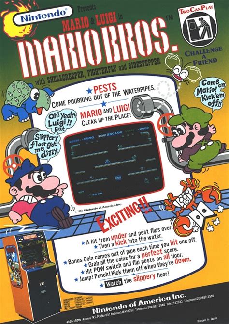 Arcade Specialties | Mario Bros Video Arcade Game for Sale